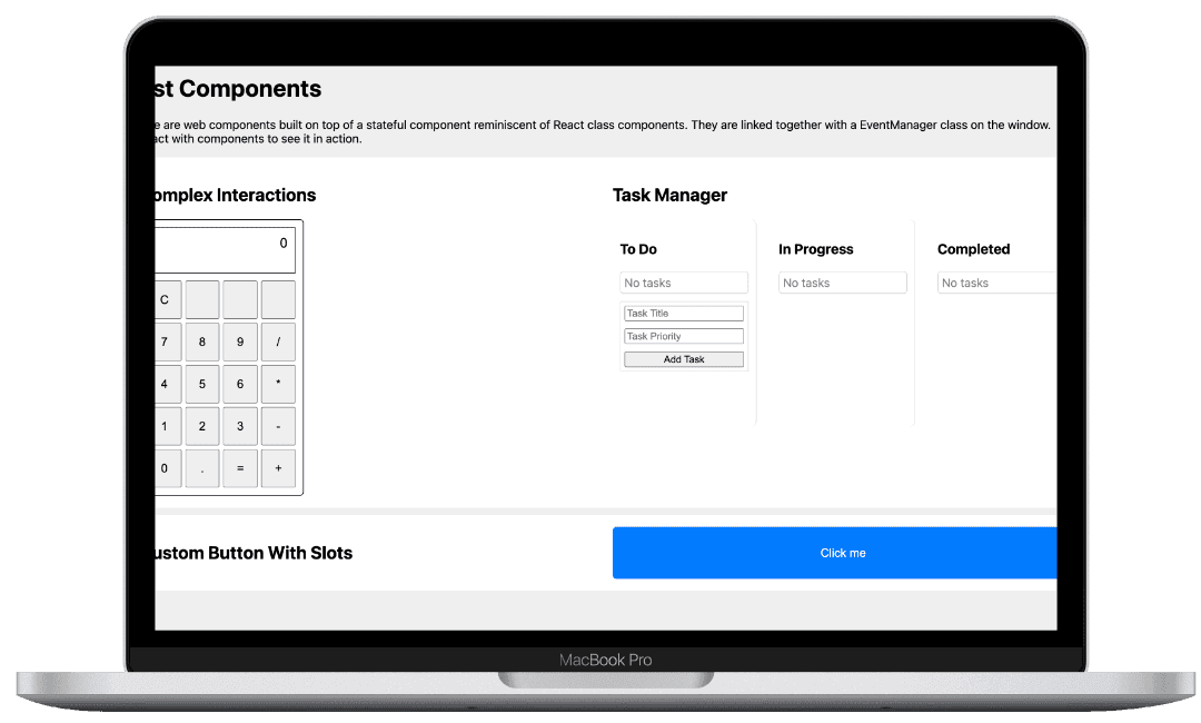 Web Component UI Library